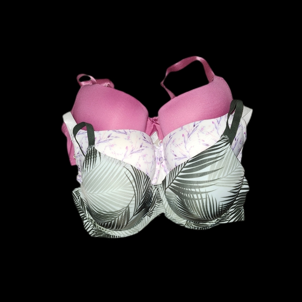 Kindly Multi-Colored 3pc Bra Bundle